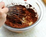 ホットケーキミックスでチョコバナナケーキ作り方5写真