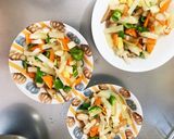 レンジ肉なし牛乳味噌バター風味春雨炒め煮作り方12写真