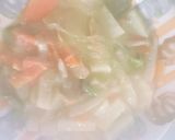 レンジ肉なし牛乳味噌バター風味春雨炒め煮作り方16写真