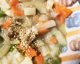 レンジ肉なし牛乳味噌バター風味春雨炒め煮作り方20写真