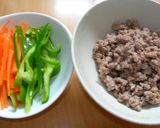 ●麻婆豆腐ピザ●作り方2写真