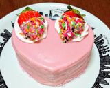 バレンタインに…苺チョコがけミルクレープ作り方29写真