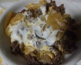すき焼きのお肉で、開化丼♪作り方2写真