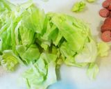完成まで10分★キャベツの中華スープ作り方1写真