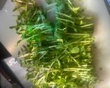 豆苗ときのこと玉子の　中華炒め作り方5写真
