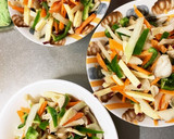 全てレンジ中華丼風豚こまのせドーム蒸し作り方11写真