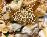 全てレンジ中華丼風豚こまのせドーム蒸し作り方14写真