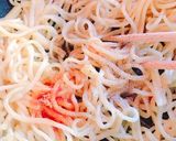 ブロッコリーのペペロンチーノ風焼きそば作り方5写真