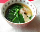 ＊豚バラとほうれん草の生姜スープ＊作り方7写真