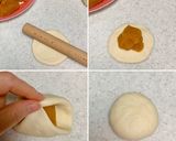 お花のかたちのかぼちゃあんぱん作り方3写真