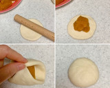 お花のかたちのかぼちゃあんぱん作り方3写真