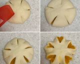 お花のかたちのかぼちゃあんぱん作り方4写真