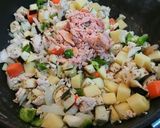 鶏挽き肉とマグロツナの野菜たっぷりカレー作り方3写真