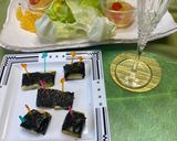 アボガドチーズ海苔巻き　コンソメジュレ作り方7写真