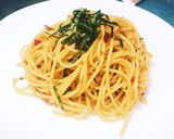 カリカリ梅の和風パスタ作り方5写真