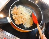 わたしのミートソースパスタ　@鶏そぼろ作り方4写真