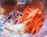 にんじんと玉ねぎスライスのトースト作り方1写真
