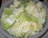 キャベツの巣籠り卵作り方1写真