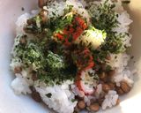納豆とカニカマチーズ巻きのご飯作り方3写真