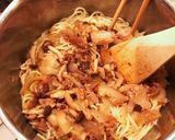 キノコとベーコンとツナのパスタ作り方4写真
