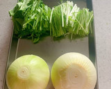 丸ごと玉ねぎと水菜の和風スープ作り方2写真