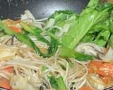 牡蠣と春菊と残り物野菜で八宝菜風作り方7写真