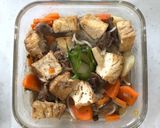 すき煮と菜飯のお弁当 200210作り方2写真