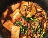 鍋ひとつで簡単&旨辛!韓国風肉豆腐作り方3写真
