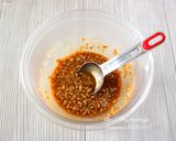 お揚げと青ねぎの肉味噌和え。作り方4写真