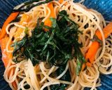 にんじんと春菊のやみつきパスタ作り方6写真