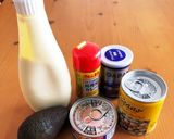 豆缶とアボカドのツナサラダ　カレー風味作り方1写真