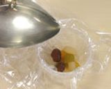簡単和菓子☆　　　甘納豆の寒天よせ作り方5写真