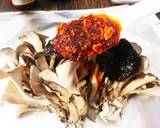 アウトドアで舞茸の磯海苔ホイル焼き作り方4写真