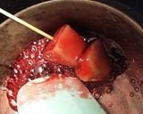 余ったイチゴシロップでりんご飴作り方6写真
