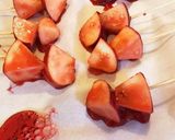 余ったイチゴシロップでりんご飴作り方7写真