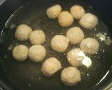 味噌肉団子とほうれん草のクリーム鍋！作り方3写真