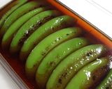 作り置き　スナップえんどうの焼きびたし作り方3写真