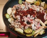 豚こまと茄子の合わせケチャ炒め作り方8写真