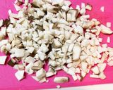 ヘルシー！エリンギ鶏つくね梅大葉掛け作り方1写真