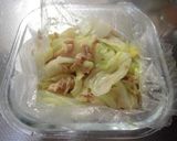 ツナ缶とキャベツのレンジ蒸し作り方7写真