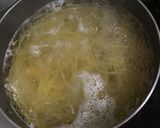 豆乳鍋の〆にカルボナーラスパゲティ作り方2写真