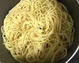 豆乳鍋の〆にカルボナーラスパゲティ作り方4写真
