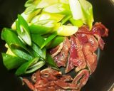 味付け不要☆簡単ハツと葱とキムチの炒め物作り方1写真