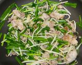 しっかり味のもやしニラ豚バラ炒め作り方3写真