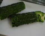 ＜ゴーヤを美味しく＞ゴーヤとツナのサラダ作り方1写真