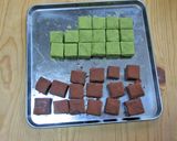 抹茶とチョコの市松生チョコ♪作り方7写真