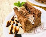 ココア香る♡チョコチップシフォンケーキ作り方14写真