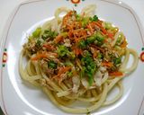 簡単！天津飯風☆焼きうどん作り方1写真