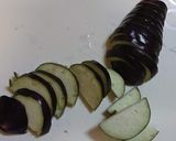 ナスと厚揚げの味噌汁作り方1写真