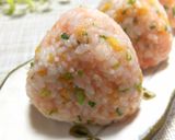 ねぎ と揚げ玉と明太子の混ぜ おにぎり作り方3写真